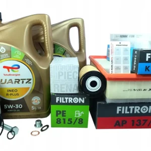 4 x Filtr + olej 5W30 Renault Master 3 2.3 dCi 2019- Wyprzedaż