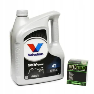 Olej Valvoline Synpower 10w40 4L + Filtr Hiflo HF650 KTM Adventure Duke Rc8 Promocja