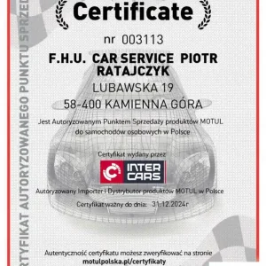 Niska cena Olej silnikowy 112781 MOTUL