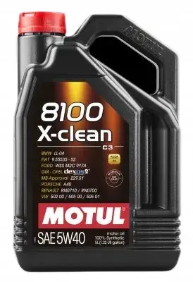 Zwrot pieniędzy Motul 8100 X-clean 5W40 5L