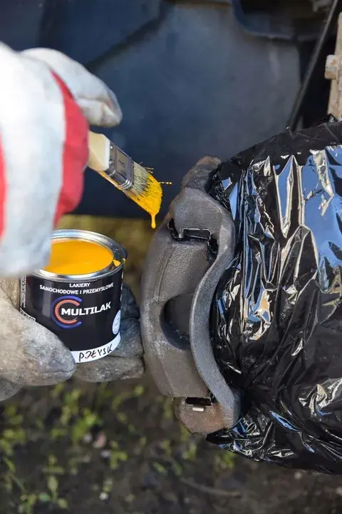 Bezpieczna płatność Lakier do zacisków hamulcowych RAL 9005 połysk