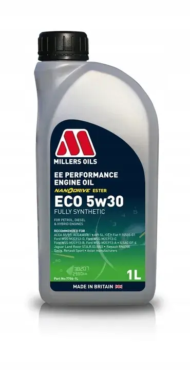 Zwrot pieniędzy Olej silnikowy syntetyczny Millers Oils EE Performance Eco 5W-30 1l