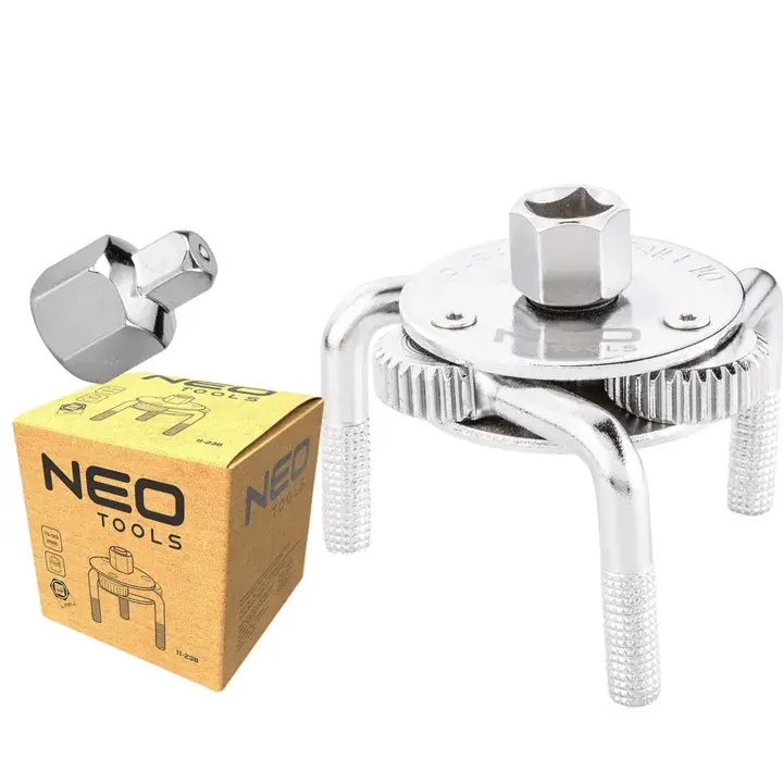 NEO KLUCZ DO FILTRA oleju PAZURKOWY TRÓJRAMIENNY SAMOZACISKOWY 75-120mm Rabat