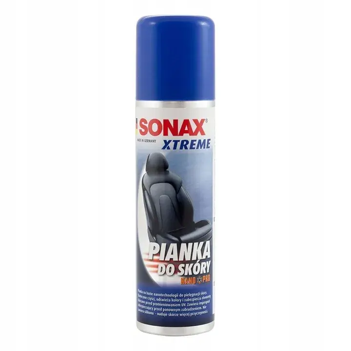 Zamów teraz SONAX XTREME NANO PIANKA DO CZYSZCZENIA SKÓRY 250