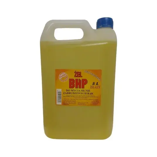 Niska cena Żel BHP do mycia silnie zabrudzonych rąk ŻEL-LUX 5L