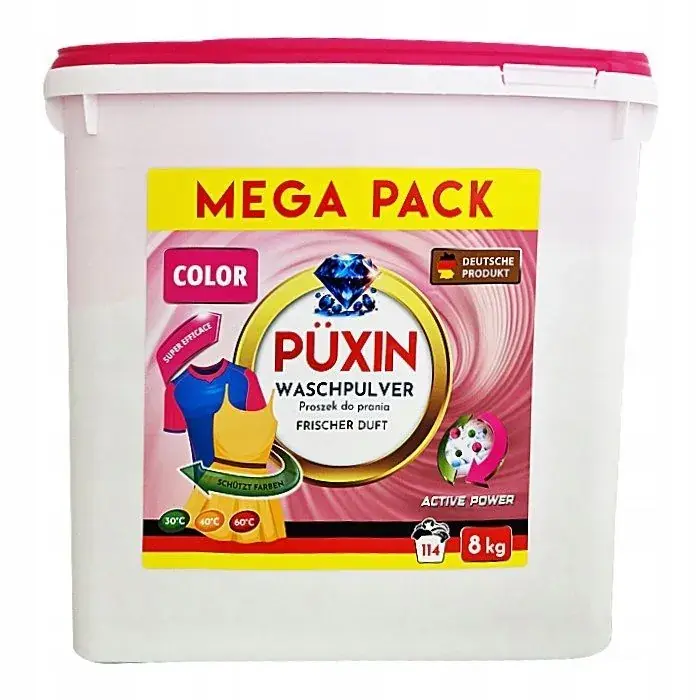 Oferta Proszek Do Pranie Do Koloru PUXIN COLOR Mega Pack 8 kg 114 Prań Niemiecki