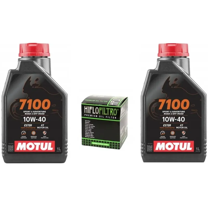 Oryginalny 7100 10w40 2l, Hiflo Hf138 4t Ma2 Gsxr Dl Gsf Sv Gs