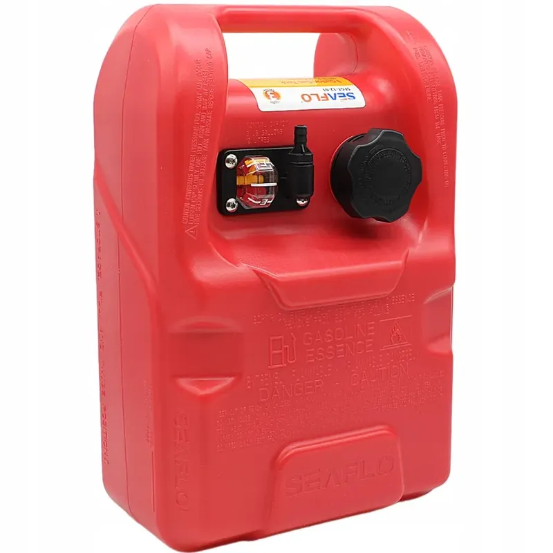 Popularny ZBIORNIK BAK KANISTER NA PALIWO 12L PRZENOŚNY DO ŁODZI MOTORÓWKI WSKAŹNIK