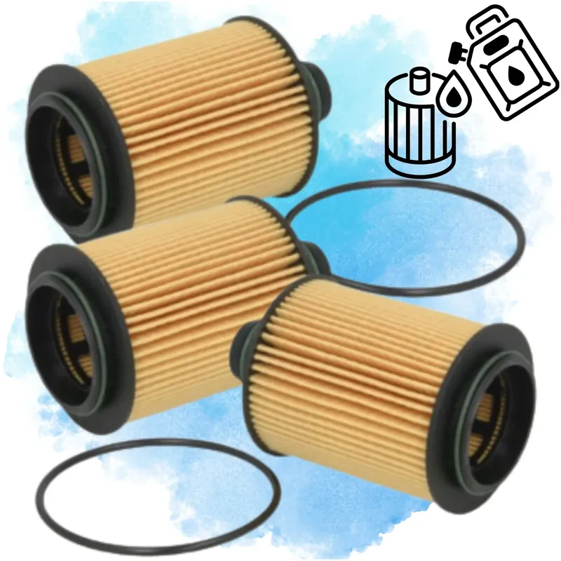 Filtr oleju samochodowy MF64000 zamiennik OE682/2 HU712/11 3 SZTUKI Oryginalny