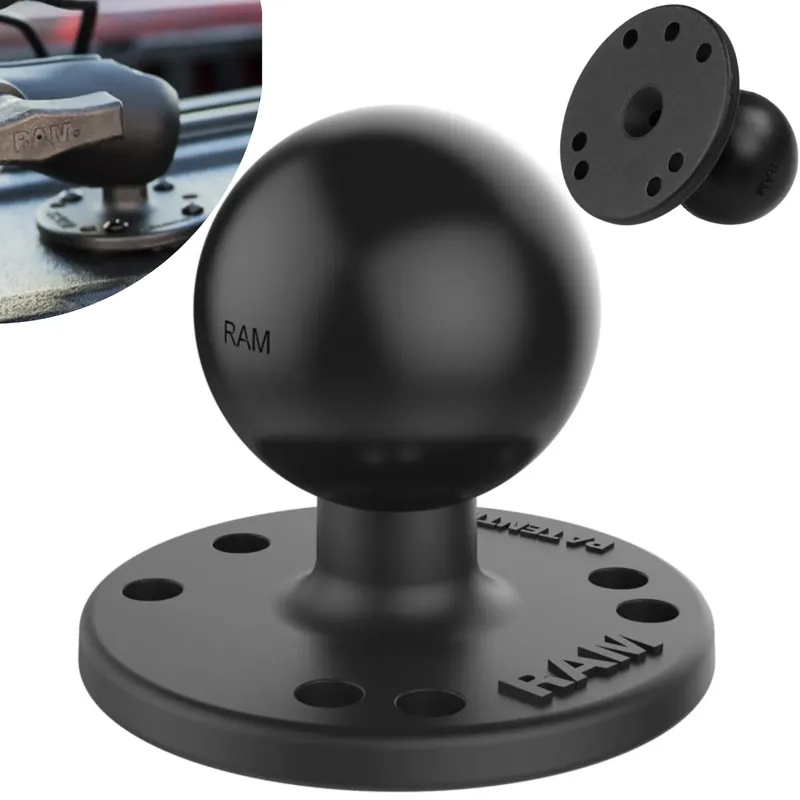 Promocja RAM Mount Okrągła Podstawa Montażowa z Kulą w Rozmiarze C 1.5" RAM-202U