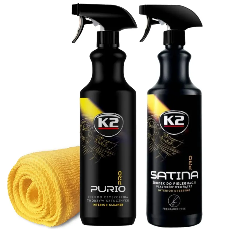 Najlepsza cena K2 Purio Satina zestaw kosmetyków do czyszczenia pielęgnacji plastików