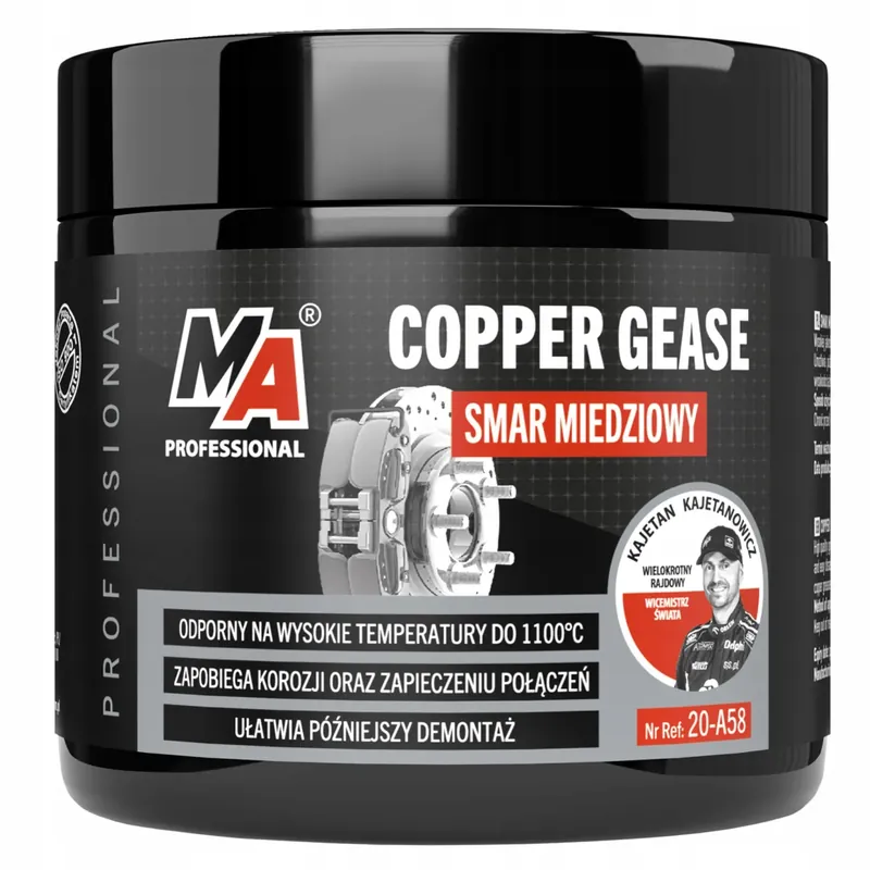 Nowość MA PROFESSIONAL Smar Miedziowy Wysokotemperaturowy Pasta 500g Puszka