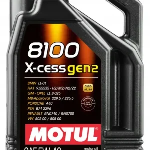 OLEJ MOTUL 5W40 4L 8100 X-CESS GEN2 / 50 Kup teraz