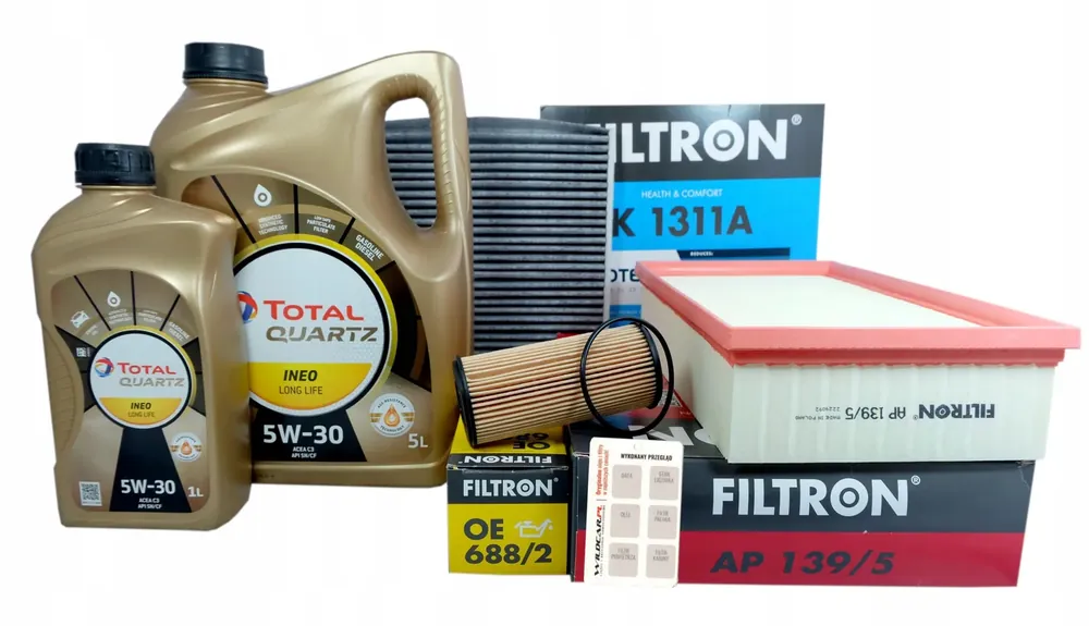 3xFiltr + Olej VW Passat B8 Tiguan II 1.8 2.0 TSI Tylko dziś