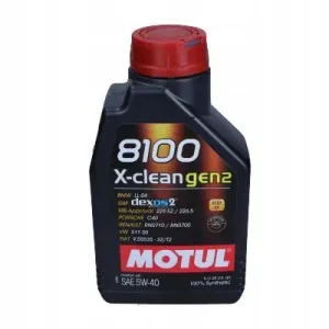 Ostatnia szansa OLEJ MOTUL 5W40 1L 8100 X-CLEAN GEN2 C3 5W40 X CLEAN GEN2 1L MOTUL