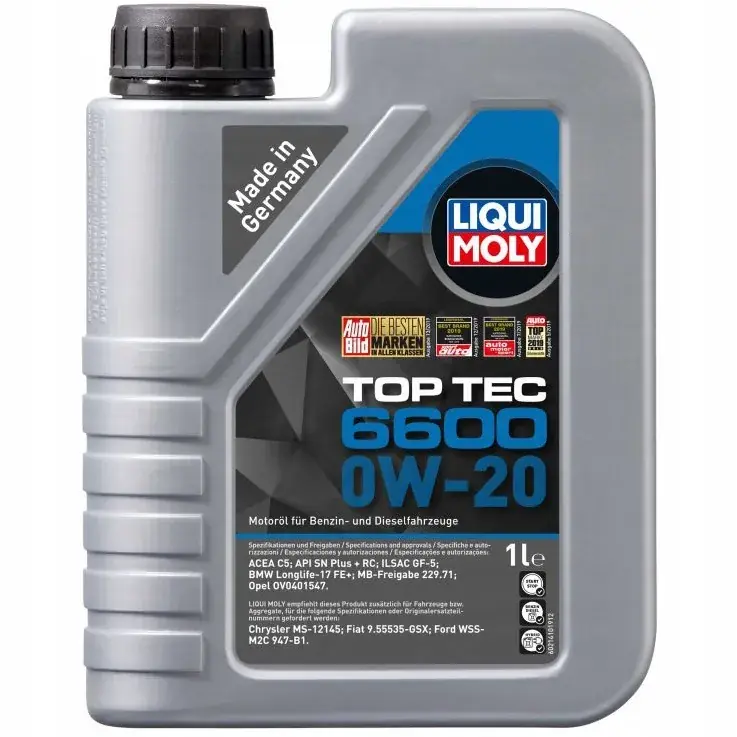 OLEJ LIQUI MOLY 0W20 1L TOP TEC 6600 SP LM21410 LIQUI MOLY Najlepsza cena