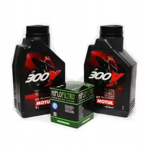 Oryginalny OLEJ MOTUL 300V 10W40 2L + FILTR Hiflo HF141 yzf 250 450 Yfz Atv Kup teraz