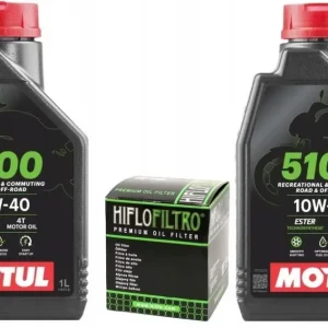 Olej Motul 5100 10W40 2L + Filtr Oleju Hiflo HF140 4T Ma2 Yfz 450 Yzf 250 Szybka dostawa
