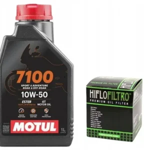 Olej MOTUL 7100 10W50 1L +Filtr HIFLO HF652 Ktm Excf Sxf 250 450 HUsq Fe Fc Tylko dziś