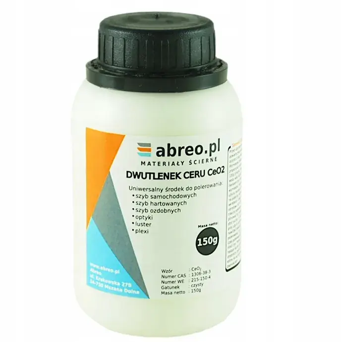 ZESTAW DO POLEROWANIA SZYB TLENEK CERU 300g + FILC Wyprzedaż