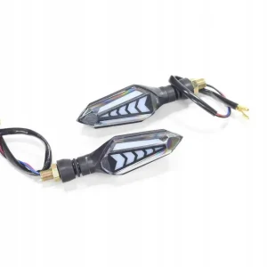 Oryginalny KIERUNKOWSKAZY LED HY-1907A M10 Z WBUDOWANYM PRZERYWACZEM ORAZ FUNKCJĄ PŁYN