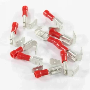 Rozgałęźnik Elektryczny Konektorowy 6.3mm Czerwony 10szt. Wysoka Przewodnoś Darmowa dostawa