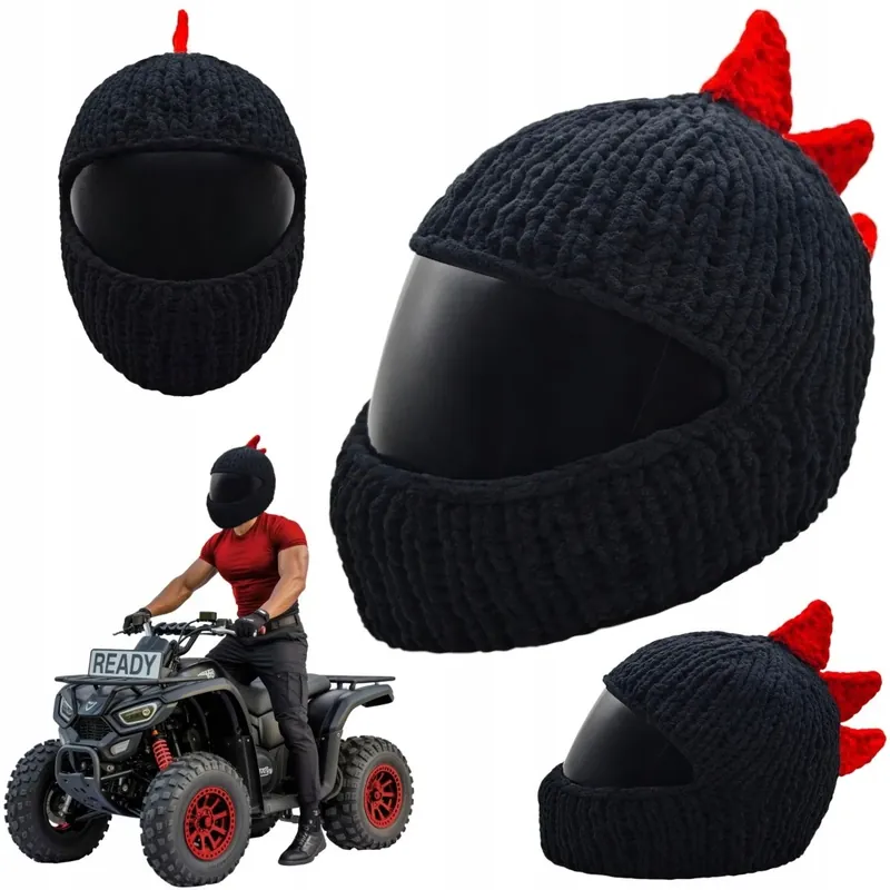 Wysoka jakość Czapka na kask Dino Rider - Twój styl na drodze