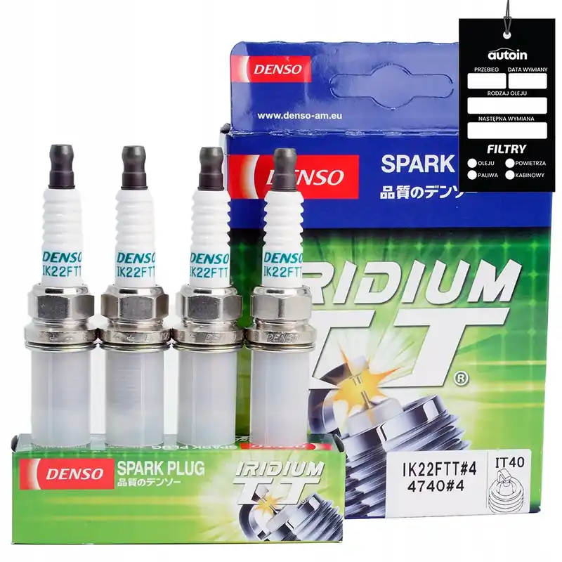 4X ŚWIECE ZAPŁONOWE IRYDOWE DENSO IK22FTT DO BENZYNA LPG CNG Bezpieczna płatność