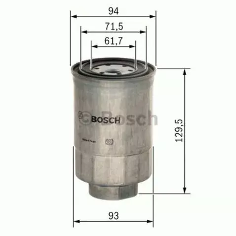 1457434453 BOSCH Filtr paliwa Rabat